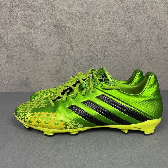 Adidas Predator Absolion Soccer Shoes Mens Size 11.5 Green Yellow FG Cleats - Picture 9 of 16
